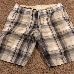 Aeropostale, gray, plaid shorts